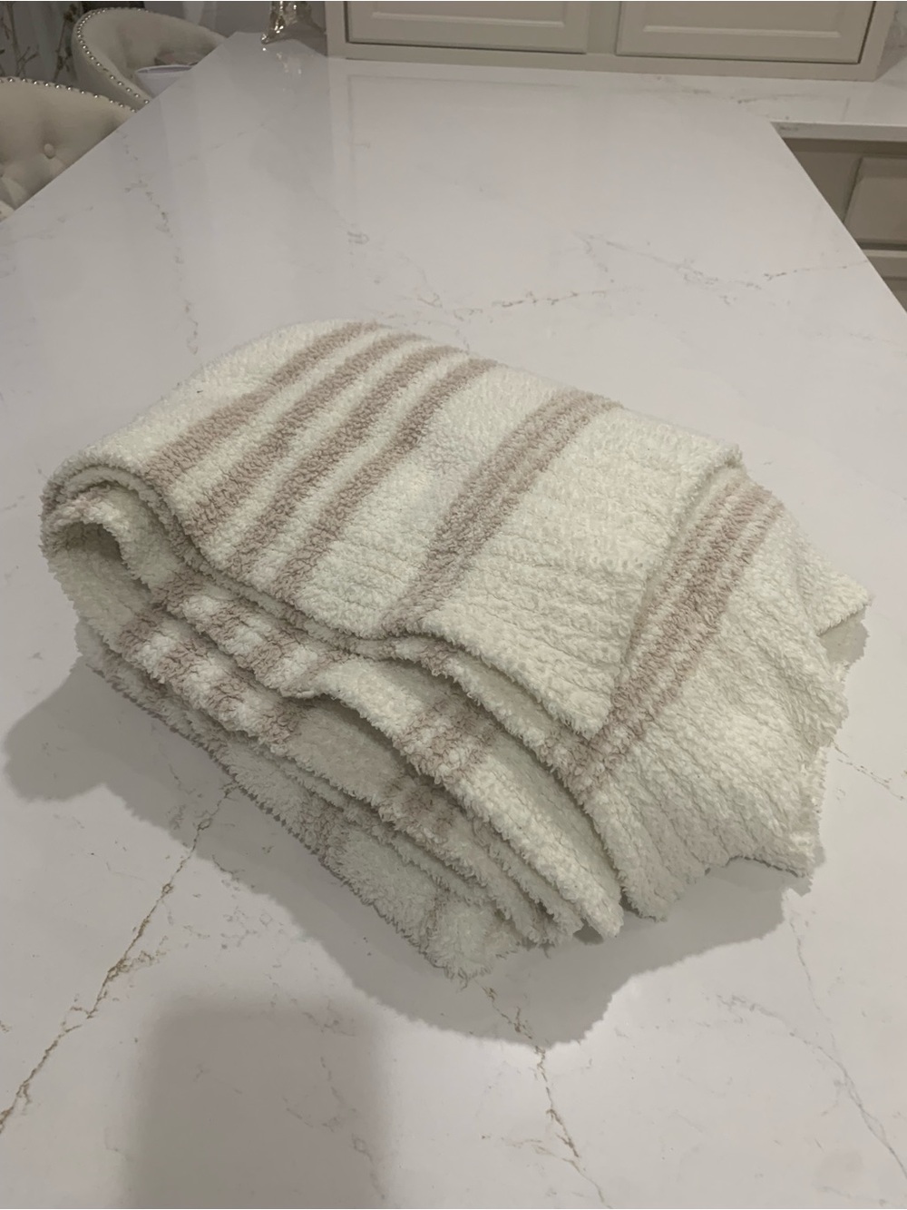 Barefoot Dreams Cozychic Multi Stripe Throw Blanket